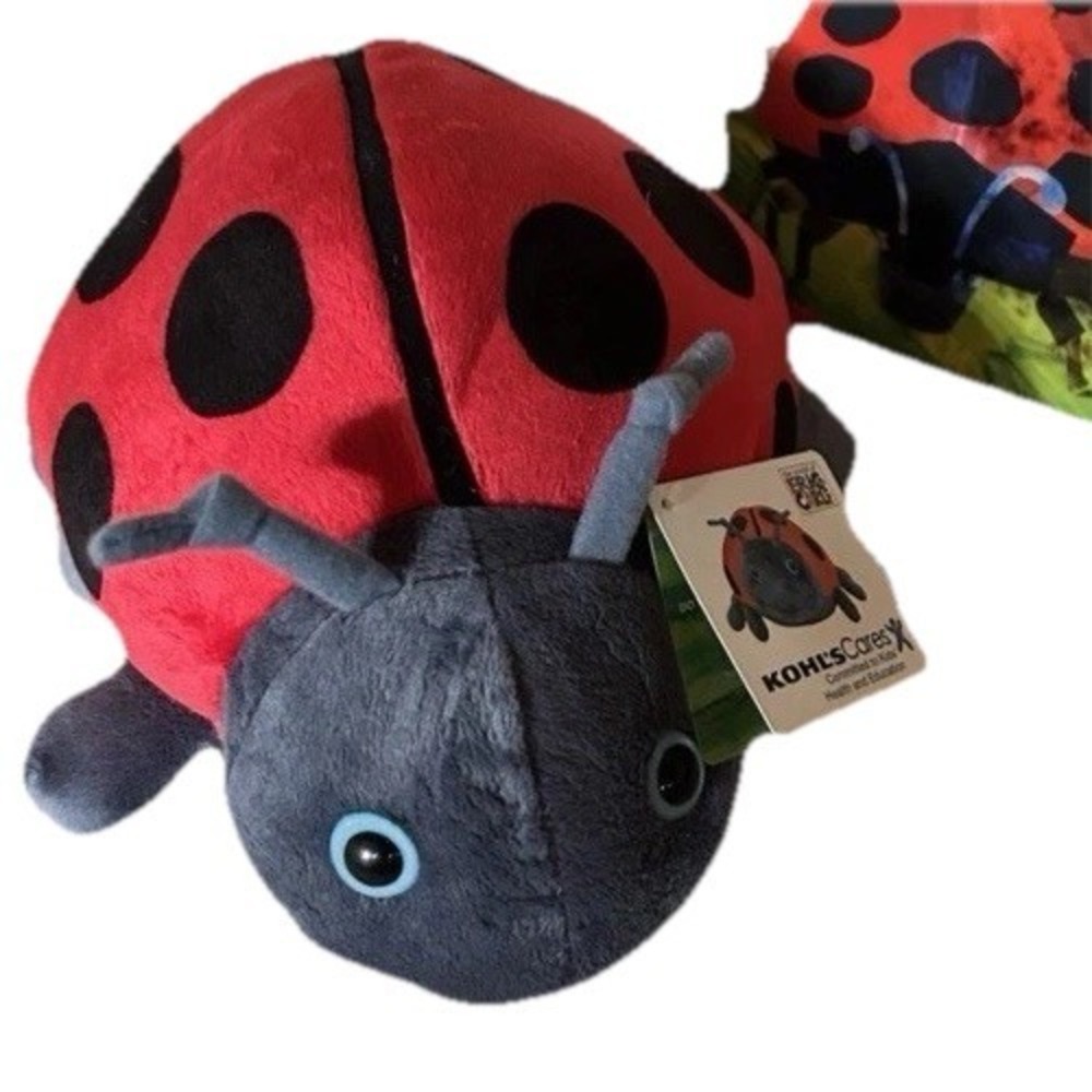 The Grouchy Ladybug 2010 Kohls Cares Eric Carle 13" Plush NWT & Board Book - Picture 4 of 5